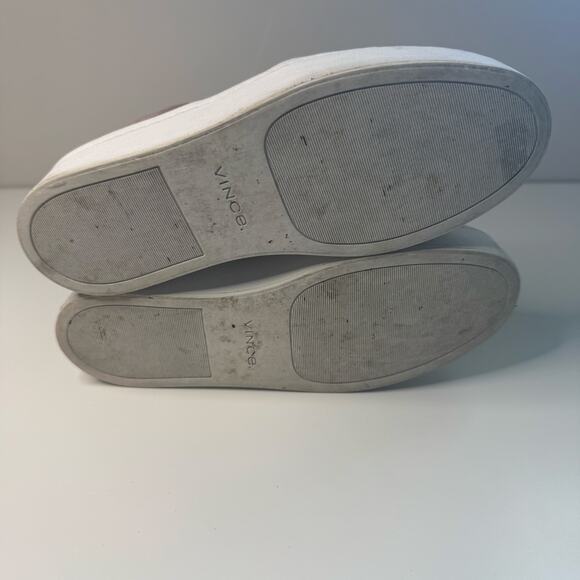 VINCE Womens Warren Suede Platform Casual Slip on Sneakers Hydrangea Size 6.5M - Picture 6 of 7